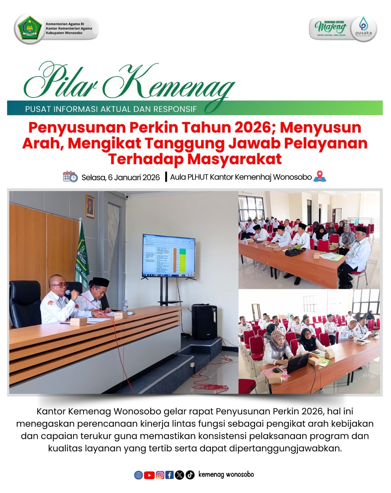Penyusunan Perkin Tahun 2026; Menyusun Arah, Mengikat Tanggung Jawab Pelayanan Terhadap Masyarakat