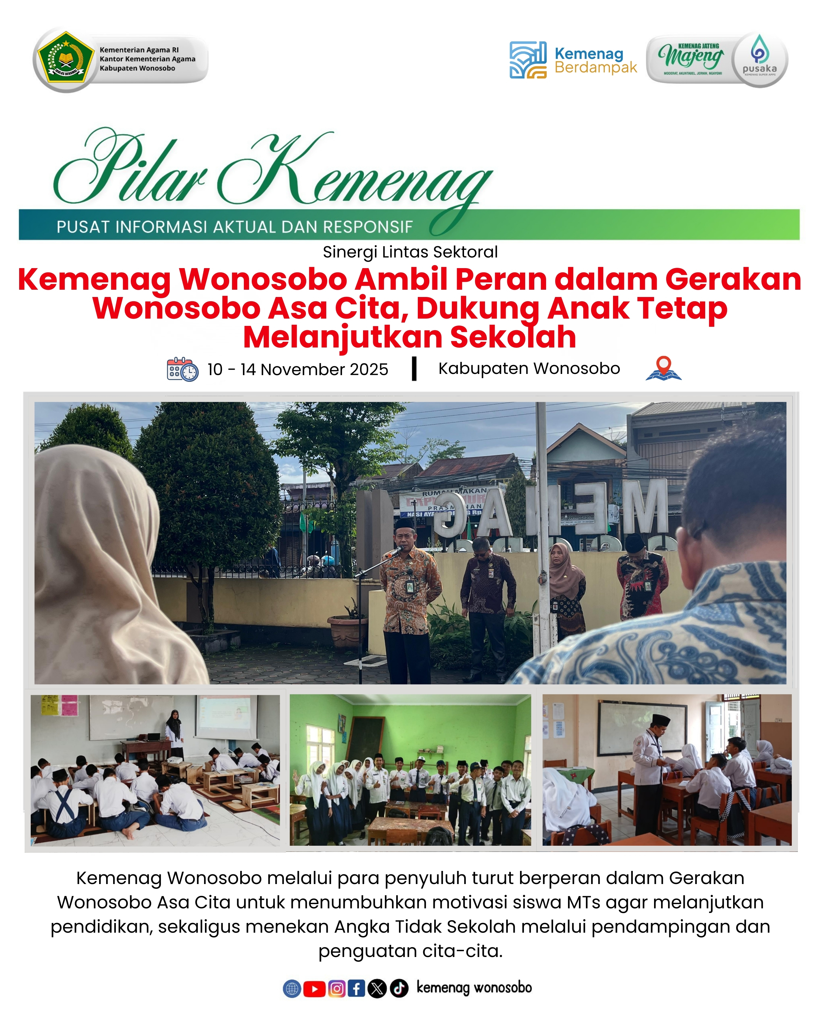 Gerakan Wonosobo Asa Cita: Menyemai Harapan, Menguatkan Langkah Anak Bangsa