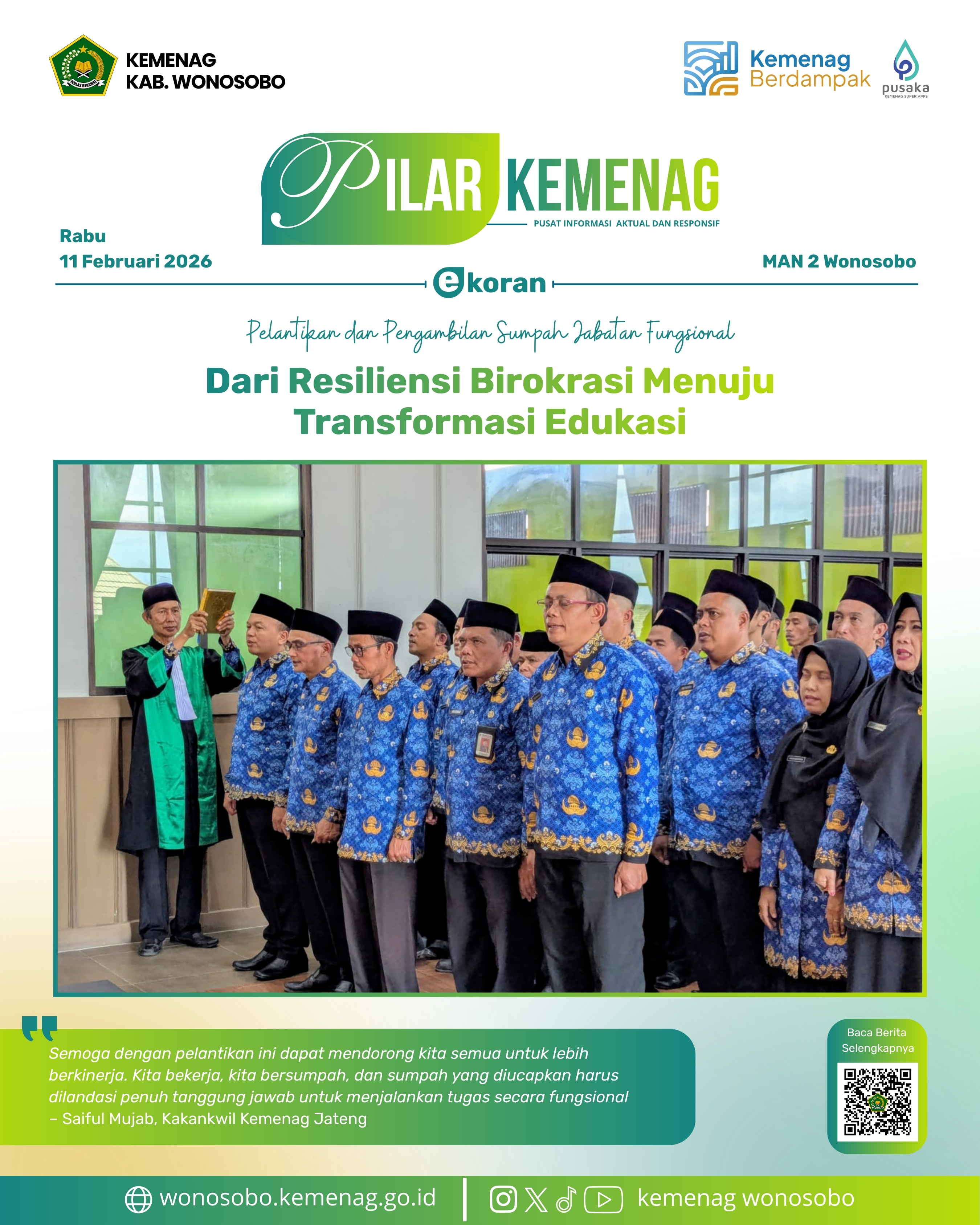Dari Resiliensi Birokrasi Menuju Transformasi Edukasi