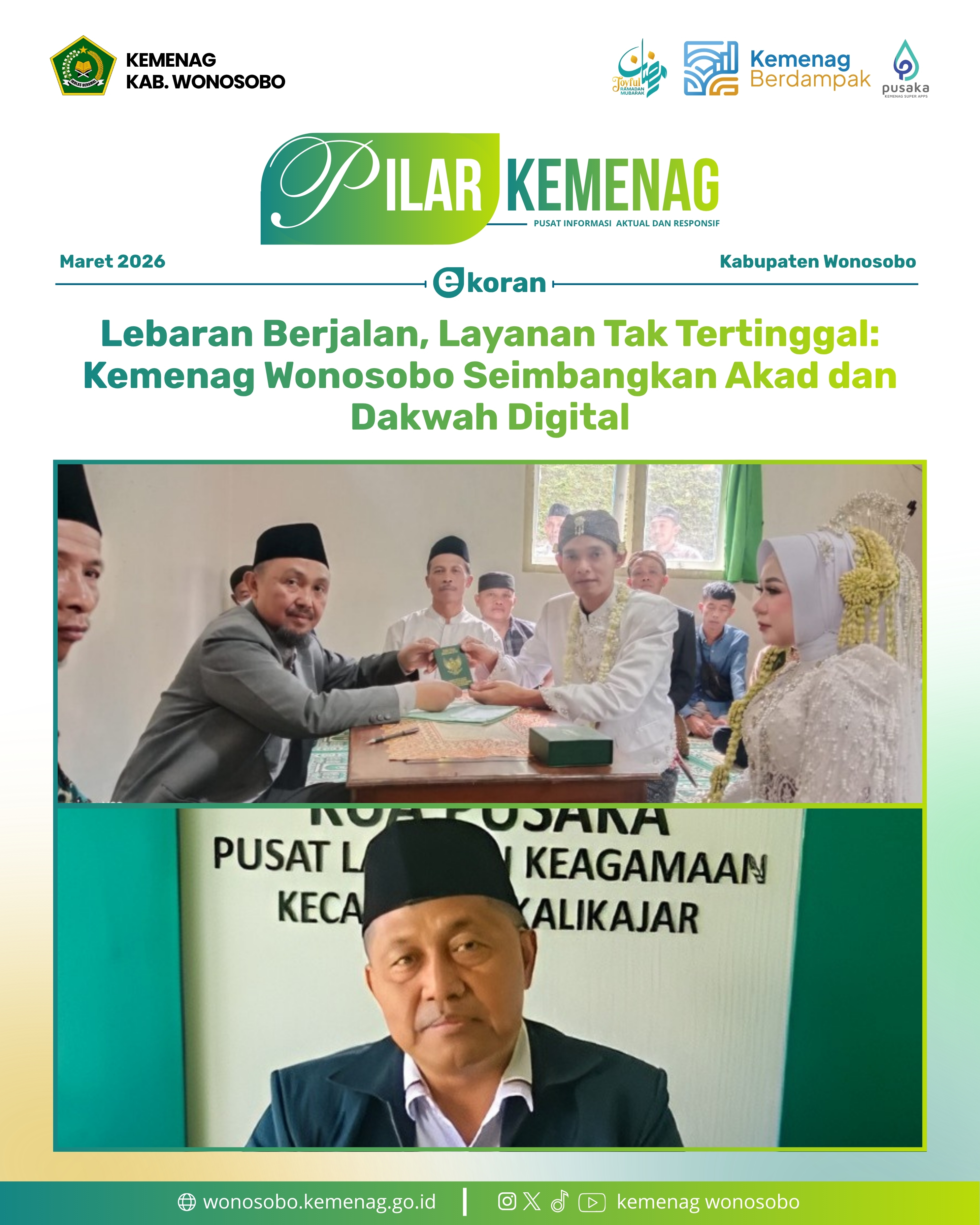 Lebaran Berjalan, Layanan Tak Tertinggal: Kemenag Wonosobo Seimbangkan Akad dan Dakwah Digital