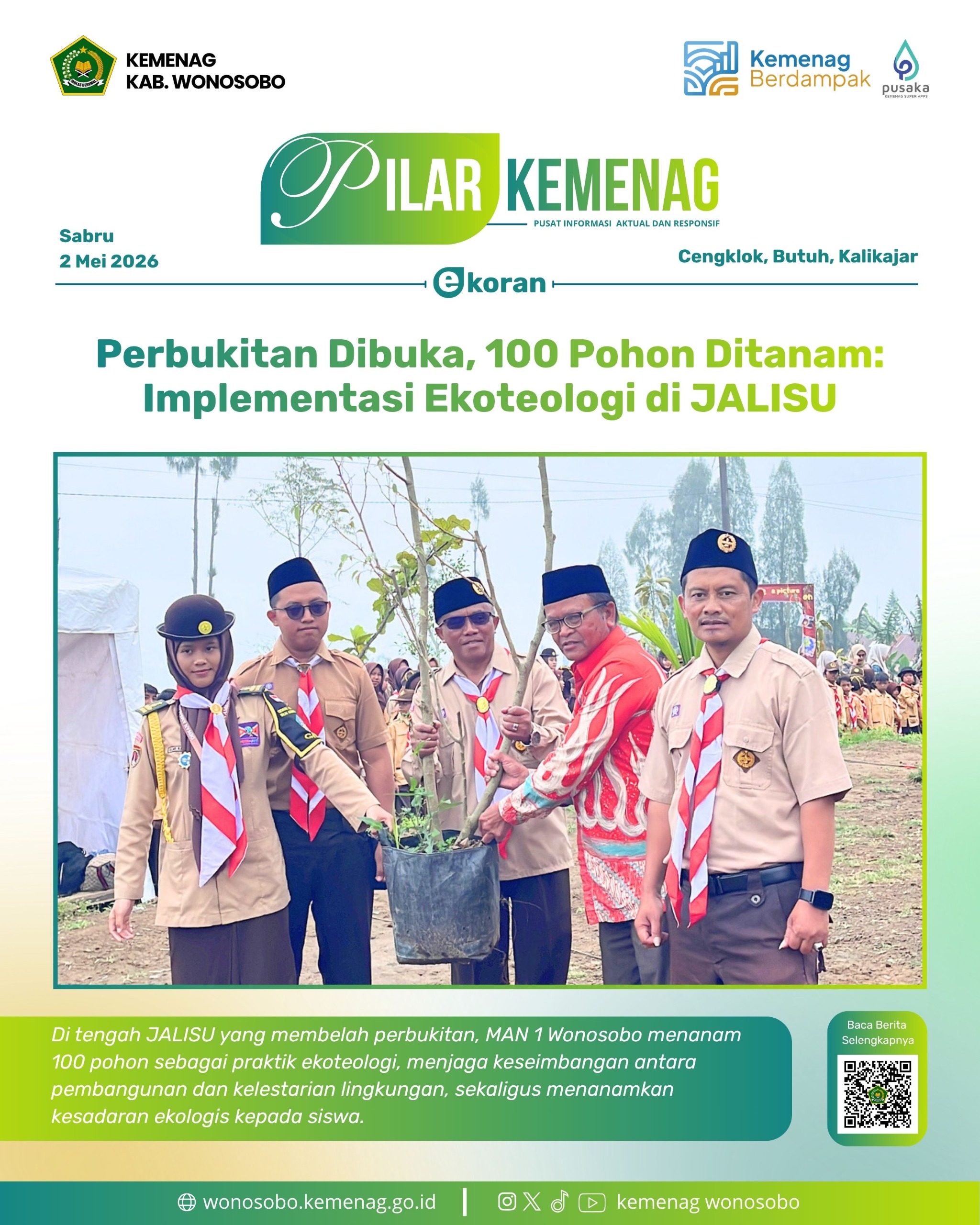 Perbukitan Dibuka, 100 Pohon Ditanam: Implementasi Ekoteologi di JALISU